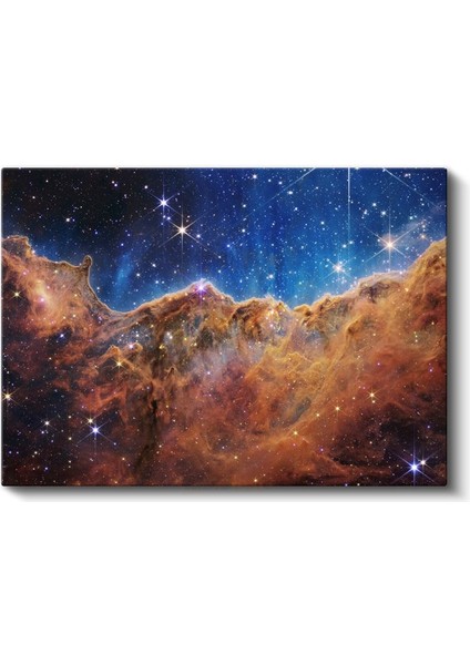 Kozmik Nebula - Yıldızlarla Bezeli Uzay Manzarası Kanvas Tablo fiyatları