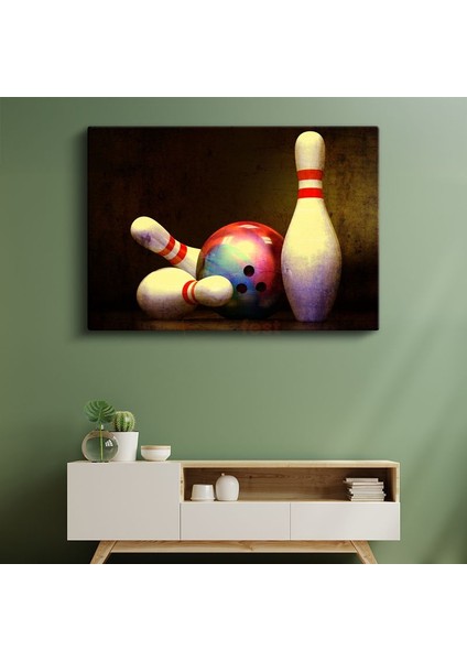 Bowling - Nostaljik Oyun Zamanı Kanvas Tablo