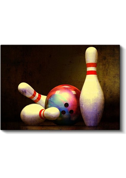 Bowling - Nostaljik Oyun Zamanı Kanvas Tablo fiyatları