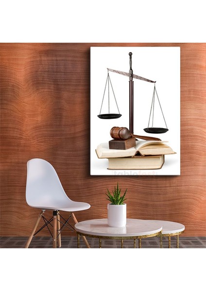 Avukat - Adalet Terazisi ve Hukuk Kanvas Tablo
