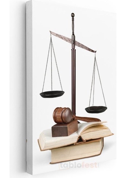 Avukat - Adalet Terazisi ve Hukuk Kanvas Tablo modelleri