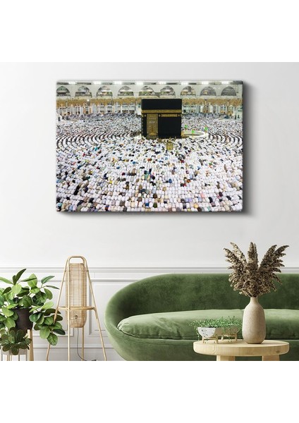 Kabe-I Şerif Manzarası - Hac Ibadeti ve Birlik Kanvas Tablo