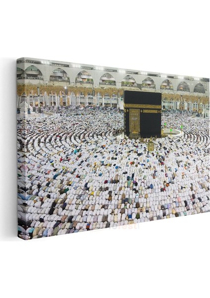 Kabe-I Şerif Manzarası - Hac Ibadeti ve Birlik Kanvas Tablo modelleri