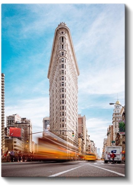Flatiron Binası - New York'un Ikonik Üçgen Gökdeleni Kanvas Tablo fiyatları