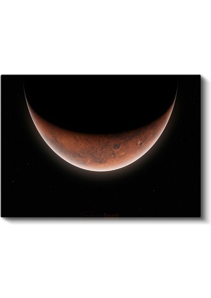 Mars Hilali - Kızıl Gezegenin Büyüleyici Görünümü Kanvas Tablo fiyatları