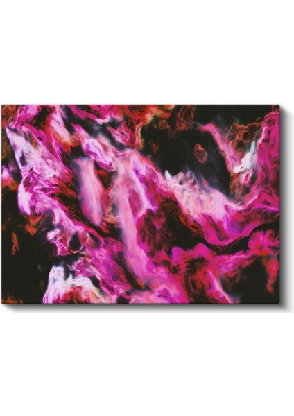 Kozmik Enerji - Pembe Mor Soyut Akışkan Sanat Kanvas Tablo fiyatları