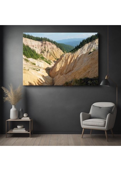 Altın Kanyon - Güneş Işığında Parlayan Vadi Kanvas Tablo