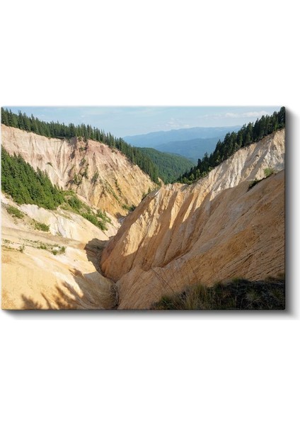 Altın Kanyon - Güneş Işığında Parlayan Vadi Kanvas Tablo fiyatları