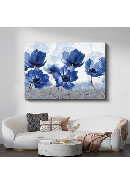 Bahar Dalları - Ay Işığında Çiçek Açan Ağaç Kanvas Tablo