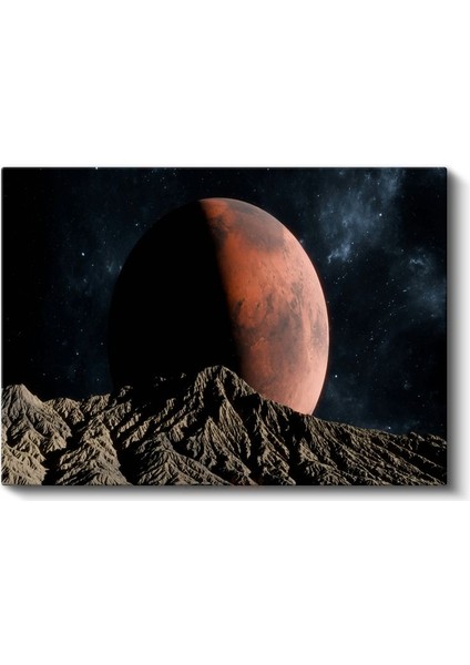 Mars Manzarası - Kızıl Gezegen Yükselişi Kanvas Tablo fiyatları