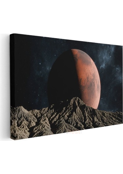 Mars Manzarası - Kızıl Gezegen Yükselişi Kanvas Tablo modelleri