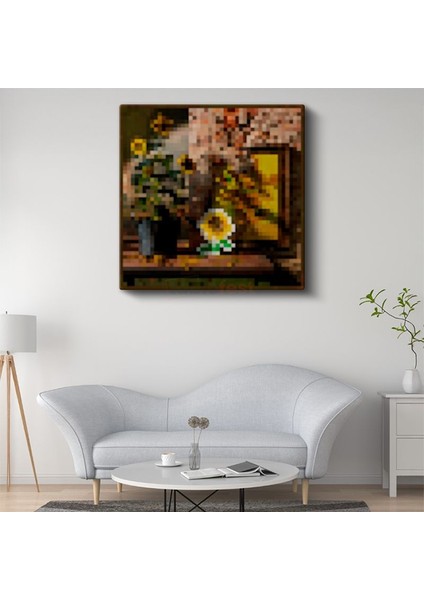 Minecraft - Sunflowers Piksel Kanvas Tablo