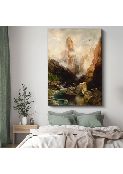 Thomas Moran - Mist Vadisi Kanvas Tablo