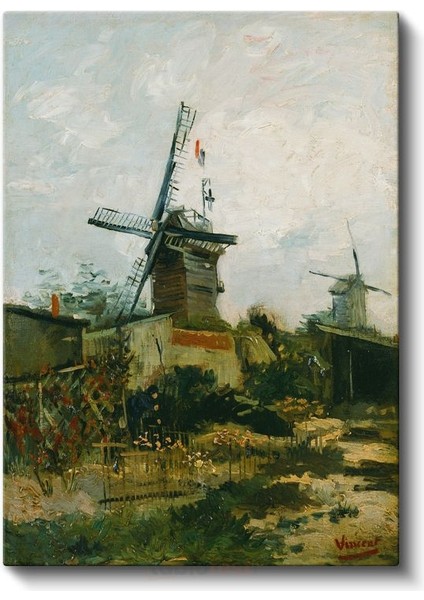 Vincent Van Gogh - Montmartre'deki Yel Değirmenleri Kanvas Tablo fiyatları