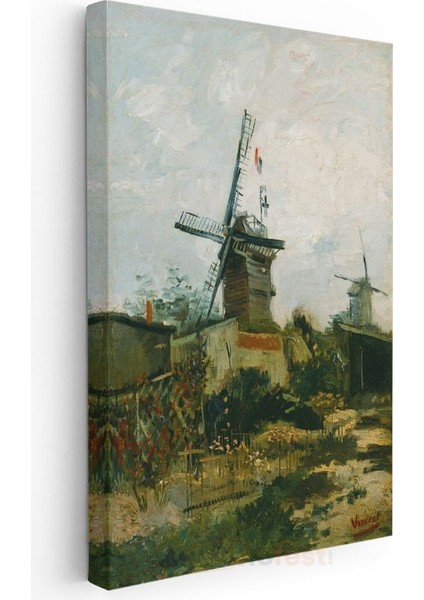 Vincent Van Gogh - Montmartre'deki Yel Değirmenleri Kanvas Tablo modelleri