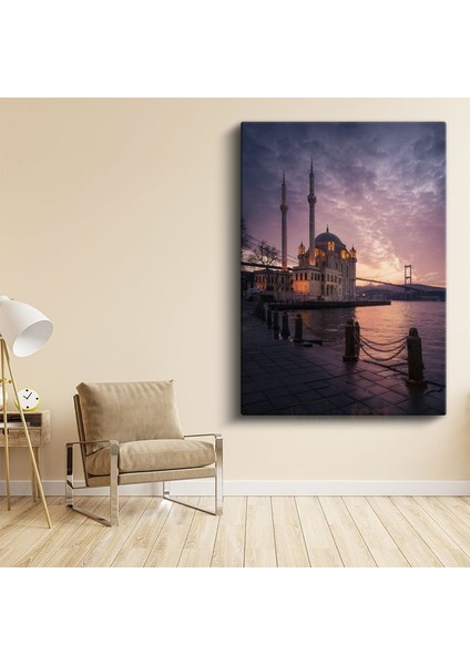 Ortaköy Camii - Gün Batımı Manzarası Kanvas Tablo