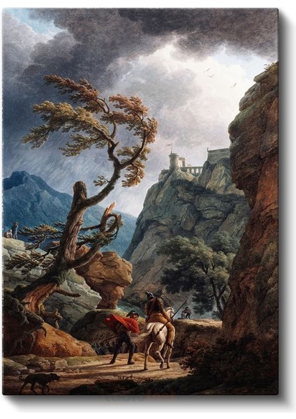 Joseph Mallord William Turner - Fırtınalı Manzara Kanvas Tablo fiyatları