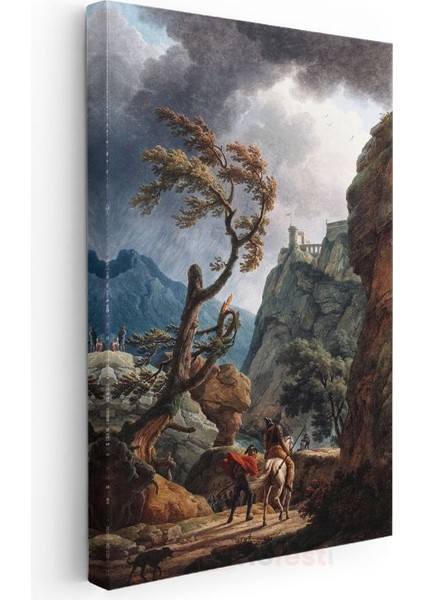 Joseph Mallord William Turner - Fırtınalı Manzara Kanvas Tablo modelleri