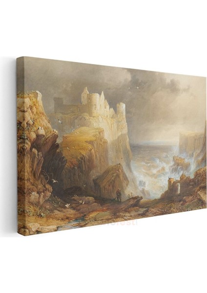 J.m.w. Turner - Deniz Kıyısında Kale Kanvas Tablo modelleri