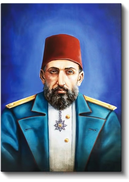 Osmanlı Padişahları - Sultan Iı. Abdülhamid Portresi Kanvas Tablo fiyatları
