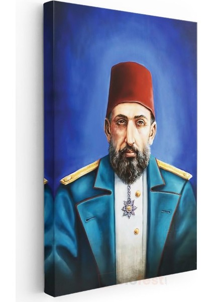Osmanlı Padişahları - Sultan Iı. Abdülhamid Portresi Kanvas Tablo modelleri