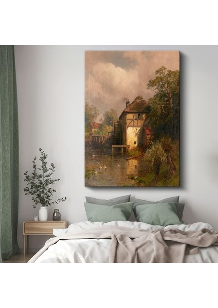 John Constable - Su Değirmeni Kanvas Tablo