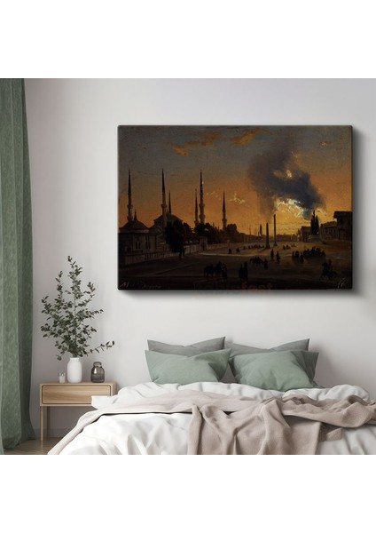 Ivan Aivazovsky - Istanbul Gün Batımı Kanvas Tablo
