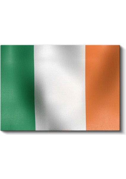 Irlanda Bayrağı - Dalgalı Görünüm Kanvas Tablo fiyatları