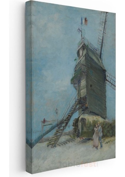 Vincent Van Gogh - Le Moulin De La Galette Kanvas Tablo modelleri