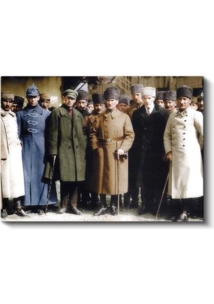 Atatürk ve Silah Arkadaşları - Milli Mücadele Kanvas Tablo fiyatları