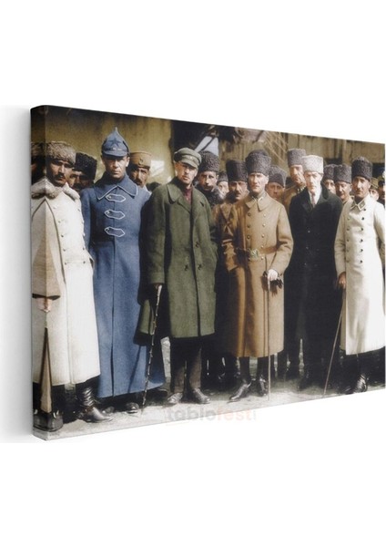 Atatürk ve Silah Arkadaşları - Milli Mücadele Kanvas Tablo modelleri