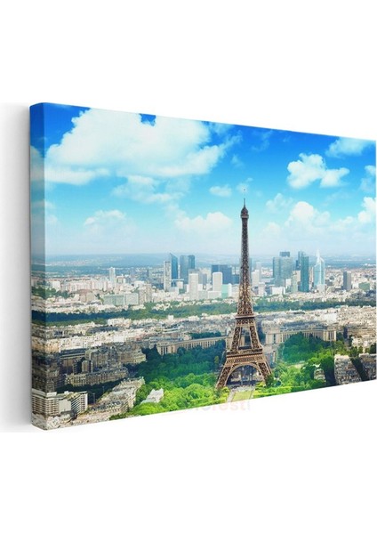 Paris Manzarası - Eyfel Kulesi Panoraması Kanvas Tablo modelleri