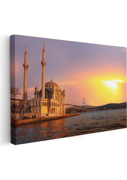 Ortaköy Camii - Günbatımı Silüeti Kanvas Tablo modelleri