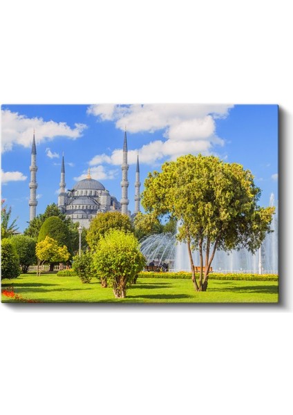 Sultanahmet Camii - Bahar Manzarası Kanvas Tablo fiyatları