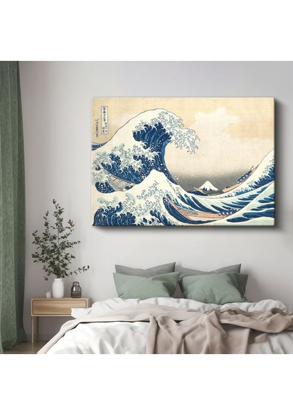 Katsushika Hokusai - Kanagawa'daki Büyük Dalga Kanvas Tablo