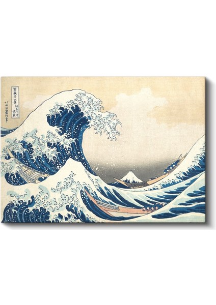 Katsushika Hokusai - Kanagawa'daki Büyük Dalga Kanvas Tablo fiyatları