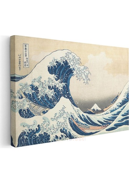 Katsushika Hokusai - Kanagawa'daki Büyük Dalga Kanvas Tablo modelleri