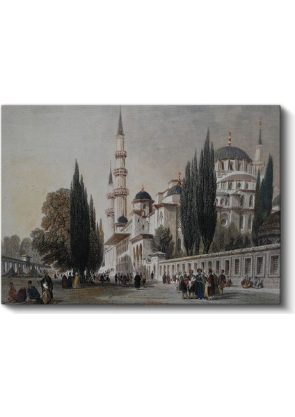 Süleymaniye Camii - Osmanlı Mimarisinin Görkemi Kanvas Tablo fiyatları
