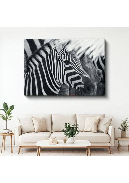 Zebra Deseni - Çizgilerin Mükemmel Uyumu Kanvas Tablo