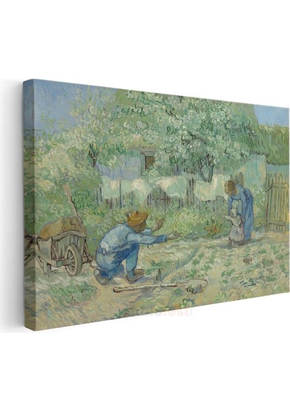 Vincent Van Gogh - Ilkbahar Bahçesi Kanvas Tablo modelleri