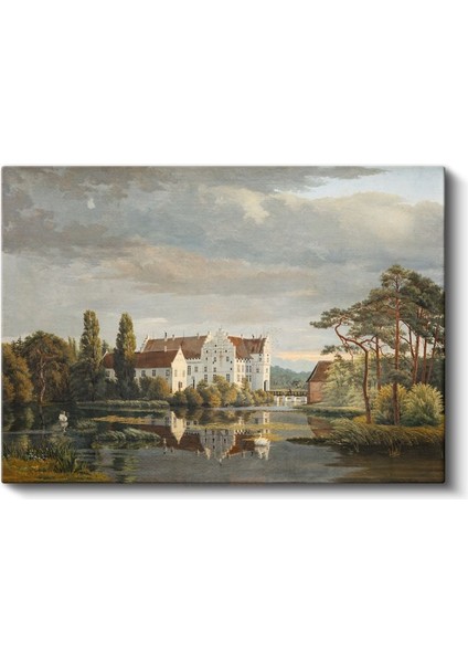 Christoffer Eckersberg - Borup Şatosu Manzarası Kanvas Tablo fiyatları