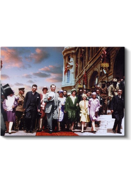 Atatürk ve Meclis Açılışı - Resmi Tören Kanvas Tablo fiyatları