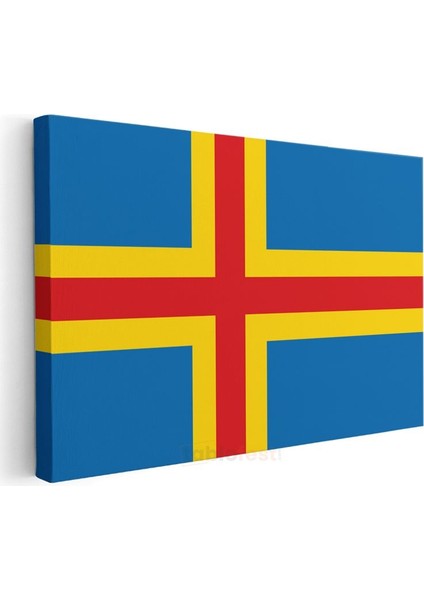 Åland Adaları Bayrağı - Kanvas Tablo modelleri