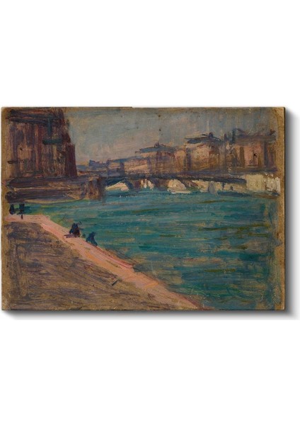 Claude Monet - Seine Nehri Üzerinde Köprü Kanvas Tablo fiyatları