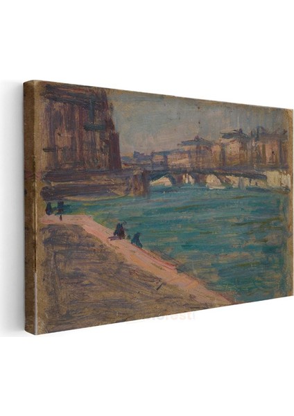 Claude Monet - Seine Nehri Üzerinde Köprü Kanvas Tablo modelleri