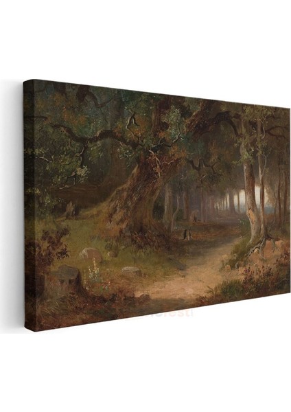 Thomas Moran - Orman Patikası Kanvas Tablo modelleri