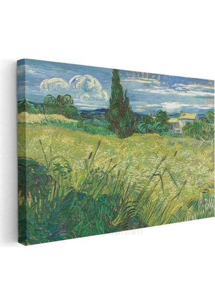 Vincent Van Gogh - Servi Ağacı ve Buğday Tarlası Kanvas Tablo modelleri