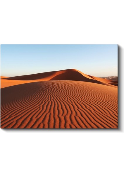 Çöl Kumları - Gün Batımında Kızıla Bürünen Kum Tepeleri Kanvas Tablo fiyatları