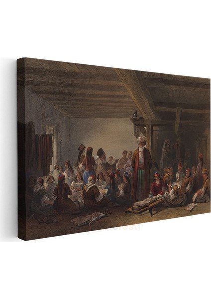 Osman Hamdi Bey - Medrese Dersi Kanvas Tablo modelleri