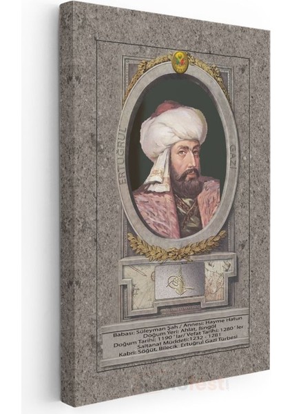 Osmanlı Padişahları - Ertuğrul Gazi Kanvas Tablo modelleri